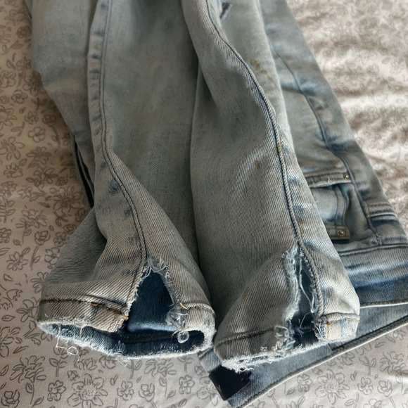 AMIRI Light Blue Ripped Skinny Jeans - Picture 6 of 6